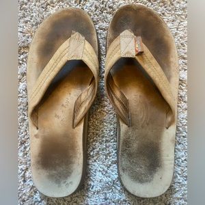 Rainbow Flip Flops Men’s size 9